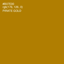 #B07E00 - Pirate Gold Color Image